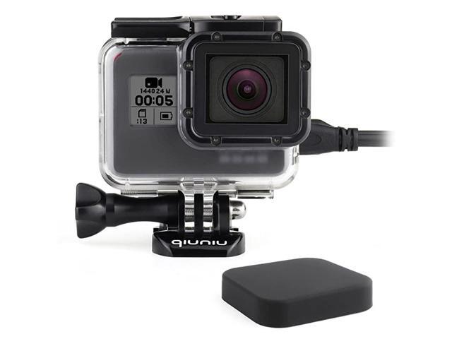 Open Skeleton Housing Case for GoPro Hero 5 6 7 Black Action Camera Protective Lens Removal NOT Needed Transparent Clear
