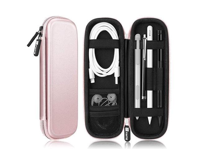 Holder Case for Apple Pencil 1st 2nd Gen PU Leather Carrying Bag Sleeve for iPad Pro iPad 2020 Pencil Apple Pen Accessories USB Cable Earphone