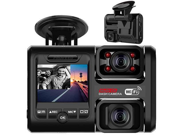 D30H Dash Cam with Infrared Night Vision and WiFi Dual 1920x1080P Front and Inside Dash Camera for Cars Truck Taxi