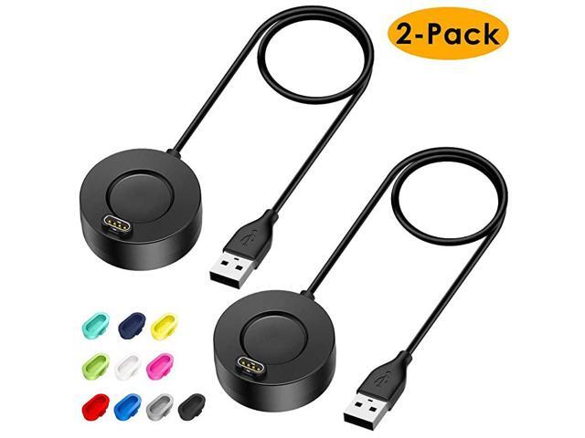 Charger Compatible with Garmin Vivoactive 3 4 4S Fenix 5 Fenix 6 6S 6X Venu Sq Music 2 Pack 33 Ft USB Charging Cable Stand Station Date Syn for