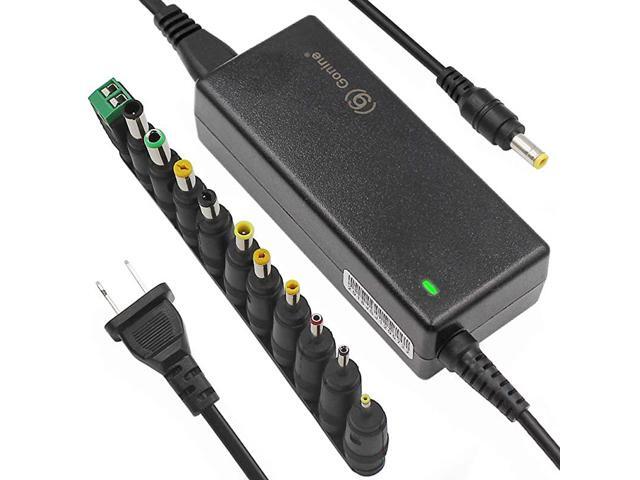 12V 5A Power Supply 60W AC Adapter Switching with 55 X 21 mm DC Plug and 11 Pcs DC Jack Connector for LED Light Strips Computer Monitor and More