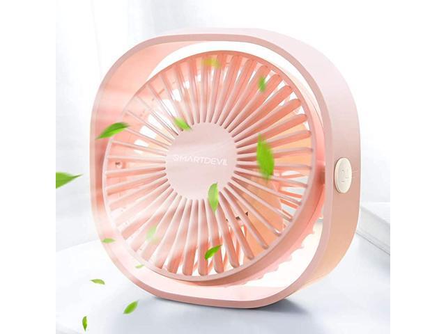 Small Personal USB Desk Fan3 Speeds Portable Desktop Table Cooling Fan Powered by USBStrong WindQuiet Operationfor Home Office Car Outdoor Travel