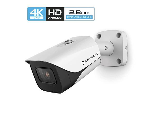 ProHD 4K Bullet Outdoor Security Camera 4K 8Megapixel Analog Camera 130ft Night Vision IP67 Weatherproof Housing 28mm Lens 110° Wide Angle Builtin