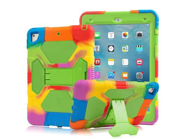 New iPad 97 2018 2017 Case Lightweight Shockproof Rugged Cover with Stand Protective Full Body Rugged for Kids for New iPad 97 inch 20182017 6th
