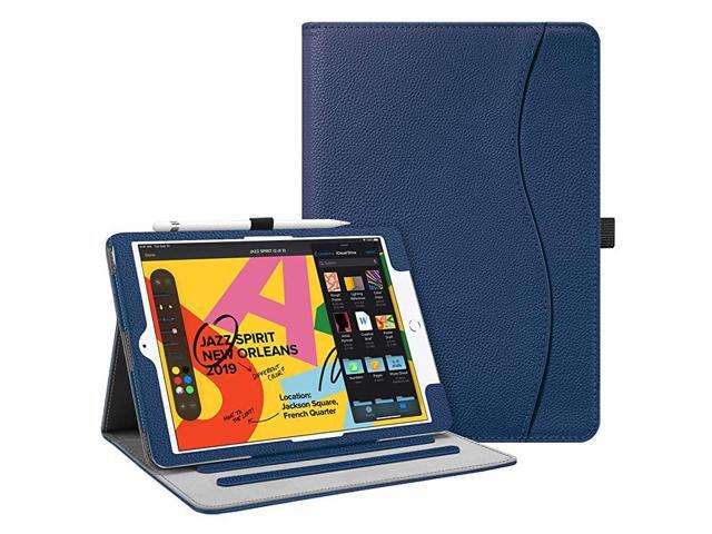 Case for New iPad 8th Gen 2020 7th Generation 2019 102 Inch Corner Protection MultiAngle Viewing Folio Stand Cover with Pocket Pencil Holder Auto