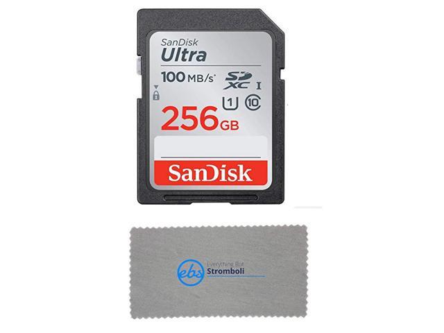 SD Ultra Memory Card Works with Canon EOS M200 M100 M50 M5 M6 Mirrorless Camera SDSDUNRGN6IN Bundle with 1 Everything But Stromboli Micro Fiber