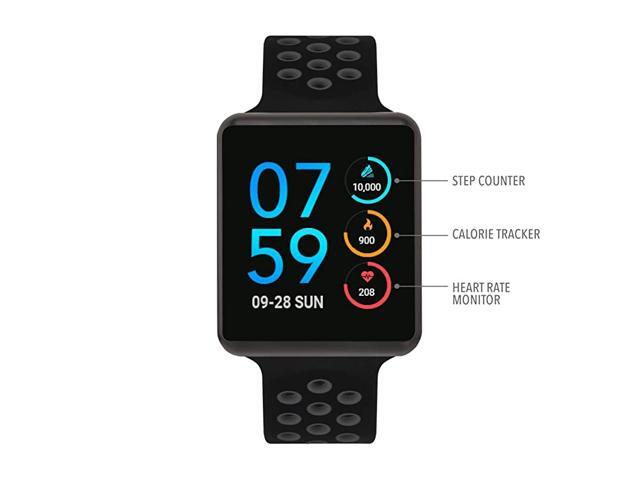 Air Special Edition Smartwatch Heart Rate Monitor Pedometer Walking and Running Tracker for Women and Men Android iOS Compatible Perforated Strap