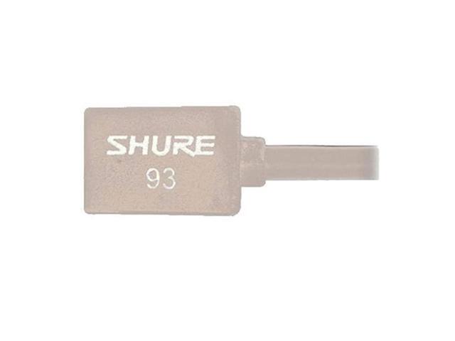 WL93T Omnidirectional Subminiature Lavalier Condenser Microphone Tan with TA4FTQG Connector for use with Wireless SystemsBlack
