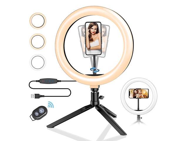 102 Ring Light with Stand LED Ring Light with Stand and Phone Holder for YouTube Video Live Stream Makeup Photography Dimmable Selfie Ring Light