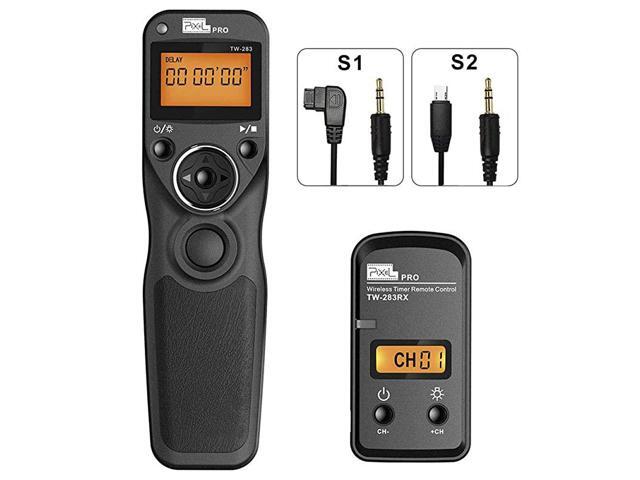 Wireless Remote Shutter for Sony 24G Wired Shutter Release Cable Wireless Timer Remote Control S1S2 for Sony Alpha A9 A99 A77 A7RII A7 A100 A350