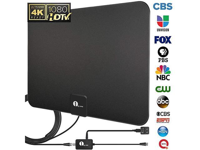 TV Antenna Digital Indoor HD TV Antenna with Amplifier Long RangeSupport 4K 1080P Channels and All TVsCoax HDTV CableAC AdapterIncluded