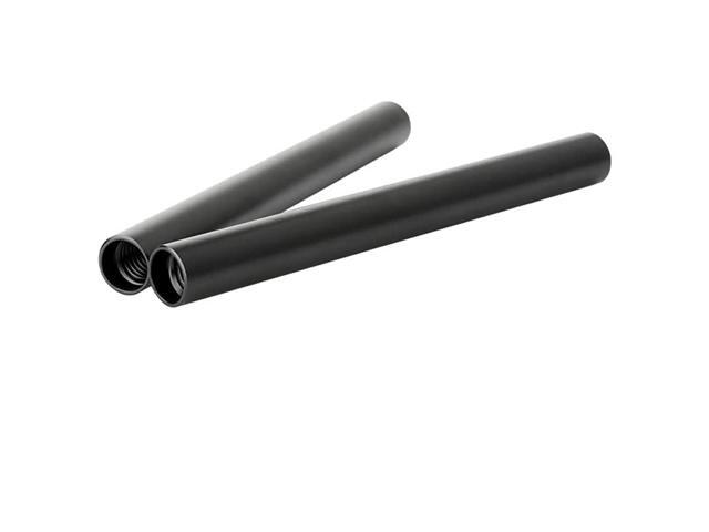 4 Inch 15mm Rod for 15mm DSLR Rail Block System Lens Support Matte Box Follow Focus Black Aluminum Alloy R049