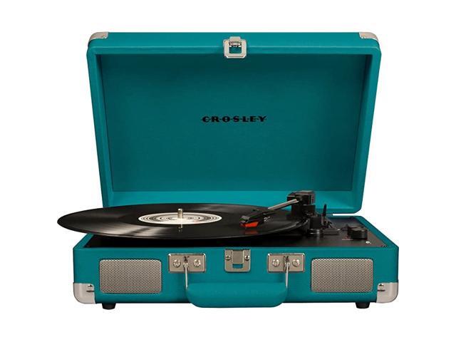 Cruiser Deluxe Vintage 3Speed Bluetooth Suitcase Turntable Teal