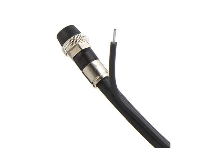 Black RG6 with Messenger Digital Coaxial Cable Shielded PVC Jacket FIRE Rated UL CATV RoHS 75 Ohm RG6 Digital Audio Video Coaxial Cable with