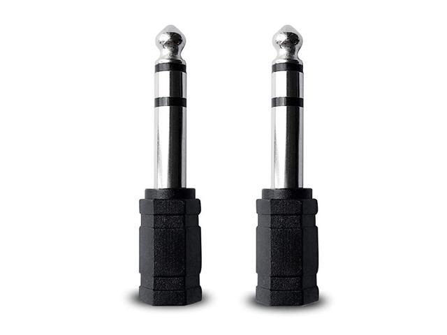 Male to 35mm Female Headphone Stereo Audio Connector 2 Pack