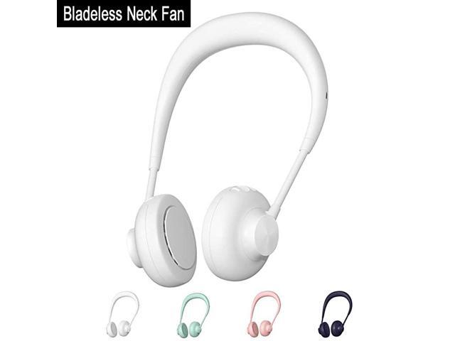 2020 Portable Bladeless Neck Fan Personal Hands Free USB Mini Rechargeable Breeze Quiet Air Multiplier Cooler with 3 Level Air Flow and 360 Degree