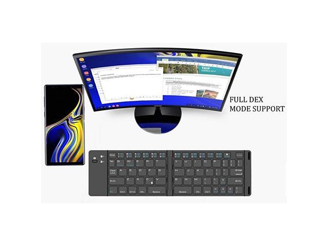 Premium Finish Wireless Folding Magnetic Keyboard Perfect for Tablets Smartphones and Samsung Dex