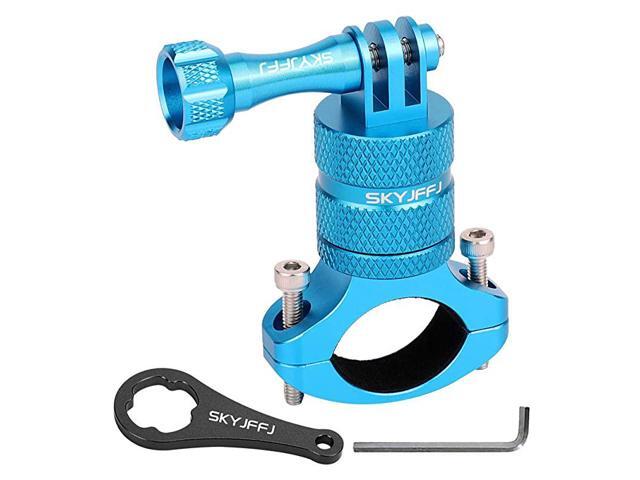 Bike Camera Handlebarfor All gopro ModelsAction Cameras gopro Handlebar Mount Aluminium 360 Degree Rotation Blue