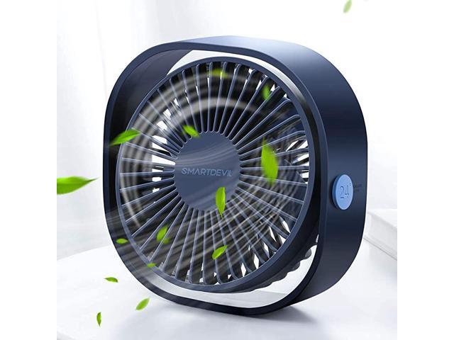 Small Personal USB Desk Fan3 Speeds Portable Desktop Table Cooling Fan Powered by USBStrong WindQuiet Operationfor Home Office Car Outdoor Travel