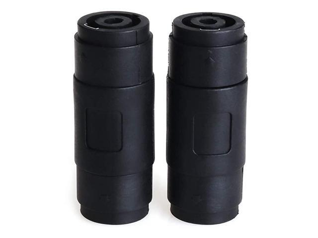 NL4FC speakon cable NL4MMX connector Adapter 4Pin SpeakerAmp Speakon Female to Female Plug Jack Straight Coupler Cable Connector 2 PACK