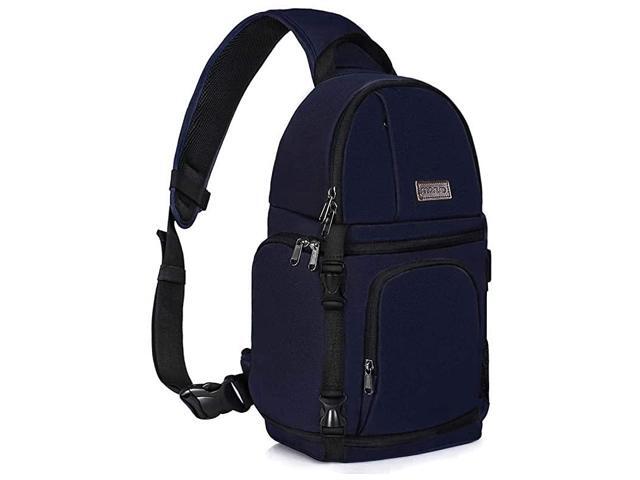 Camera Sling Bag DSLRSLRMirrorless Case Water Repellent Shockproof Photography Camera Backpack with Tripod Holder Removable Modular Inserts