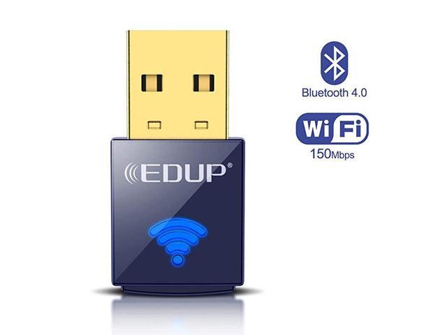 USB Bluetooth WiFi Adapter Wireless Nano USB Network Adapter for Laptop Desktop PC WiFi Dongle Compatible with Windows 107881XP Mac OS X 10610153