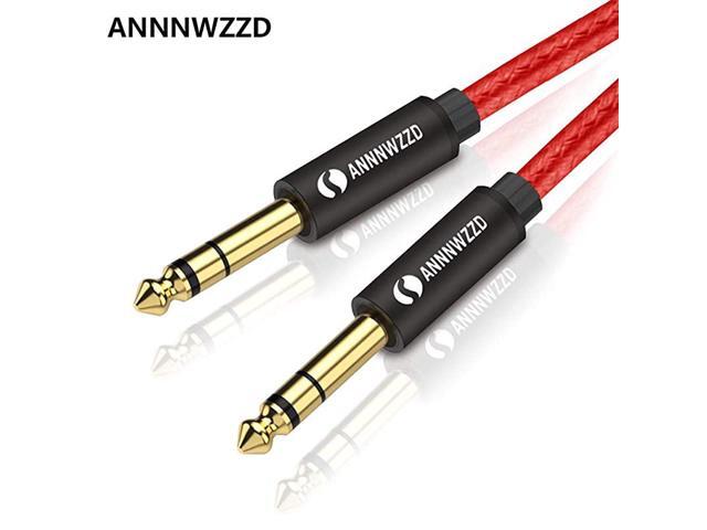 635mm 14 TRS to 635mm 14 TRS Stereo Audio Cable Male to Male 6ft 2M