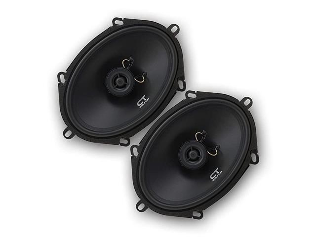 5x7 Inch Coaxial Car Speakers Pair 2 Way Full Range 30W RMS 60W Max Power Per Speaker Easy Mounting 4 Ohm Impedance Bio 5x7