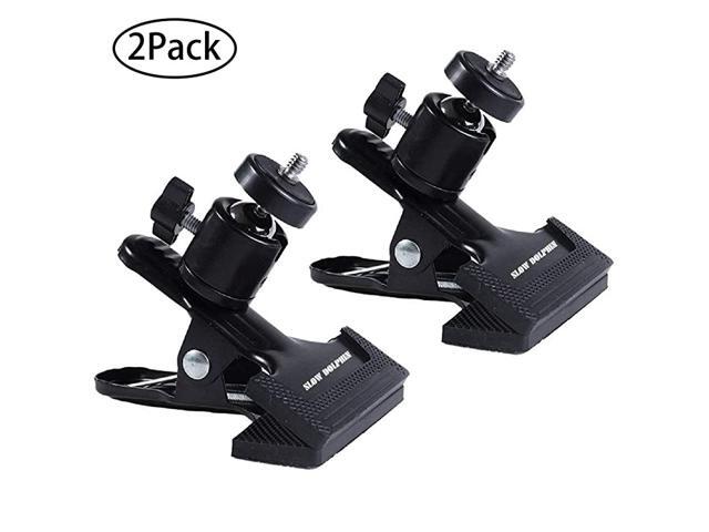 Tripod Clip Clamp Mount Flash Reflector Holder for Studio Backdrop Camera HTC ViveVive Pro with 360 Swivel Tripod Mini Ball Head Standard 14