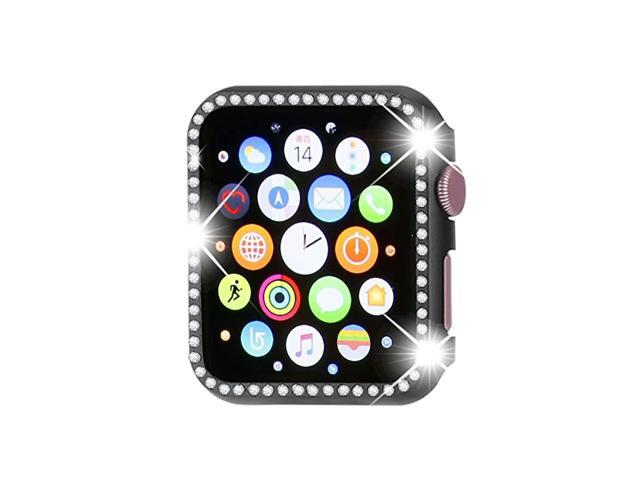 Compatible with Apple Watch Case 40mmiWatch Face Bling Crystal Diamonds Plate Cover Protective Frame Compatible with Apple Watch Series 654SE