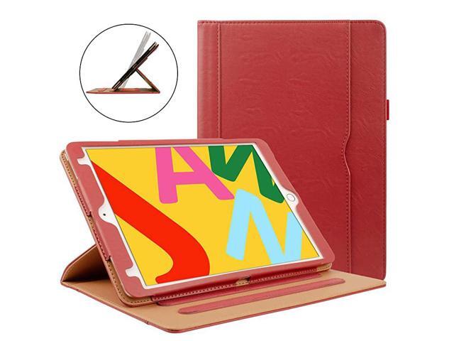 Case for New iPad 8th 7th Generation Case iPad 102 Case 360 Protection MultiAngle Viewing Stand Leather Cover with Pencil Holder for iPad 102 inch