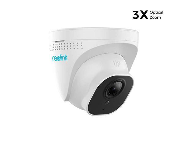 5MP PoE Turret Security Camera Super HD 3X Optical Zoom IP66 Waterproof with Builtin Micro SD Card Slot Outdoor Indoor Camera Ceiling Mount 100ft