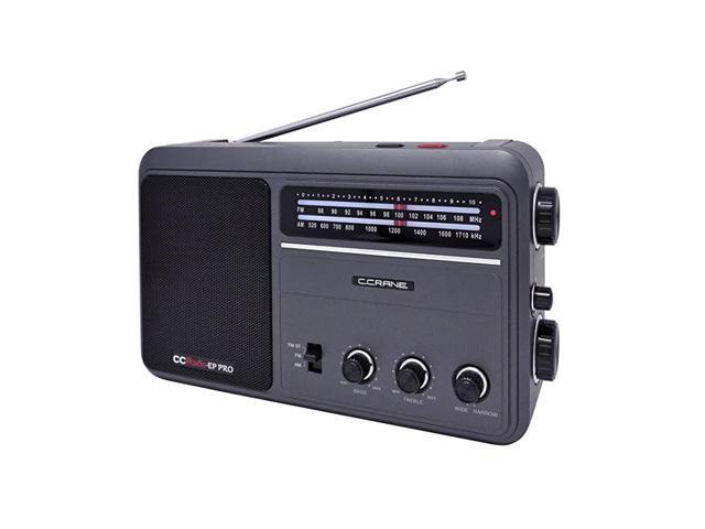 CCRadio EP PRO AM FM Battery Operated Portable Analog Radio with DSP