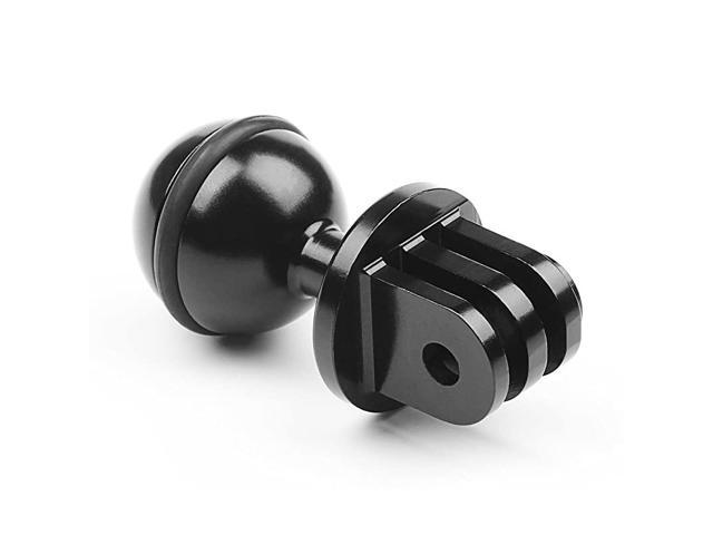 Aluminum Ball Mount for GoPro Hero 9 8 Max 7 2018 6 5 4 3+ 3 Black Silver Session Osmo Action AKASO SJCAM Ball Head Mount Adapter 1Inch Diameter
