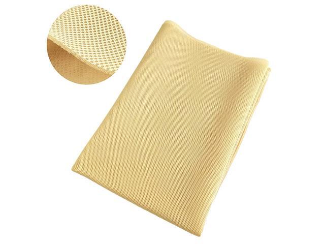 Grill Cloth Stereo Mesh Fabric for Repair Yellow 55 x 40 in 140 x 100 cm