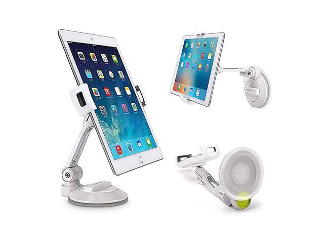 Phone Tablet Stand Holder with Suction Cup Fits 411 Swivel Sticky Tablet Phone Stand Pad to Mount Smartphone iPhone 5 6 7 iPad Mini Cell on Smooth