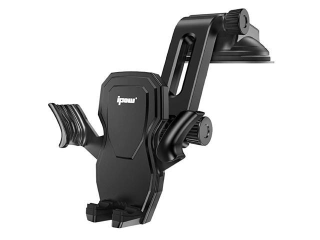 Car Phone Mount Holder Hands Free Car Phone Holder Dashboard Gravity Cell Phone Holder Mount with Auto Retractable Clamp Maximum Angle Adjustment