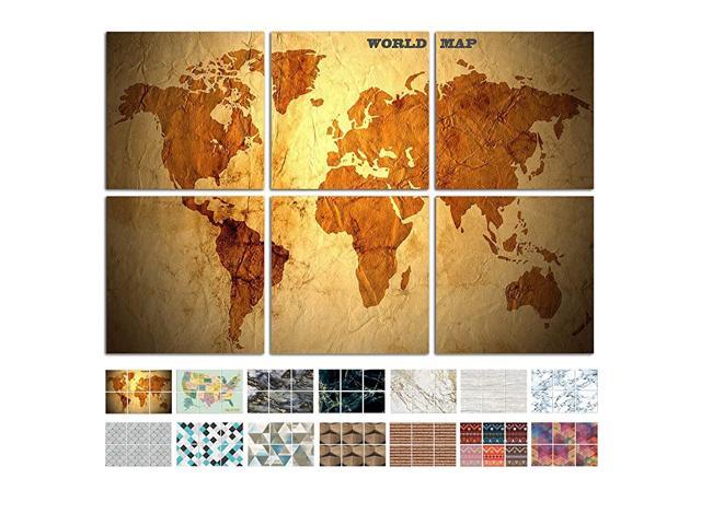 Decorative Acoustic Panels Sound Proof PaddingGood for Acoustic Treatment and DecorationBeveled Edge Tiles for Echo Bass Insulation6 Pcs MapFlag