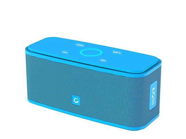 SoundBox Touch Portable Wireless Bluetooth Speakers with 12W HD Sound and Bass 20H Playtime Handsfree Speakers for Home Outdoor TravelBlue