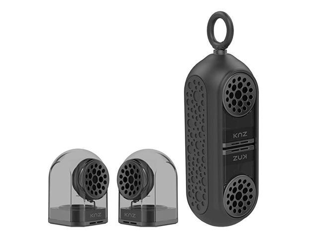 GoDuo Portable Bluetooth True Wireless Speakers with Magnetic Connectable Base LR Stereo Sound and Bass Water and Shock Resistant 18 Hr Playtime