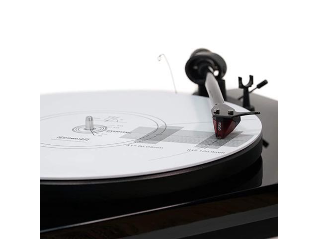 neweggbusiness turntable cartridge alignment protractor mat singlesided print no strobe included
