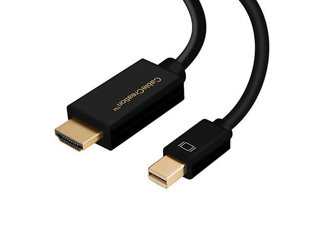 Mini DP mDP to HDMI Cable 3 FT Mini DisplayPort Thunderbolt 2 to HDMI HDTV Adapter Compatible with MacBook Pro iMac Surface Pro 09M Black