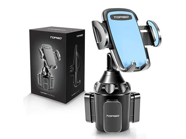 Upgraded Universal Adjustable Cup Holder Cradle Car Mount for Cell Phone iPhone XsXS MaxX87 PlusGalaxy Blue
