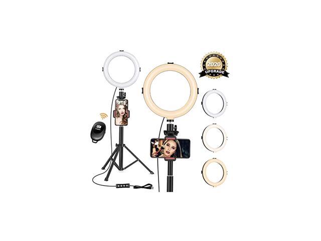 Ring Light with Tripod Stand Dimmable Selfie Ring Light LED Camera Ringlight with Tripod and Phone Holder for Live StreamMakeupYouTube Video