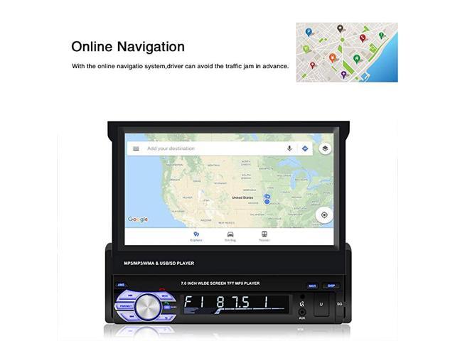 7 inch Touchscreen Apple CarplayAndroid AutoMP5 PlayerCar Radio ReceiverBluetoothFMSupport Reversing Image InputBrake PromptSteering Wheel