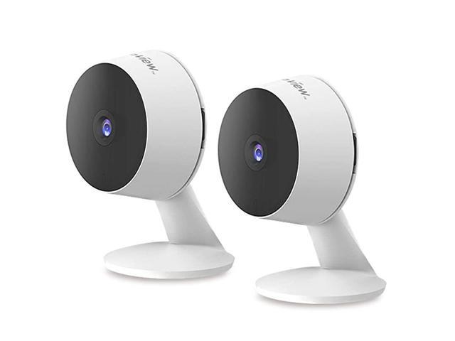 Home Security Camera HD 1080P2 Pack AI Human DetectionInclude 2 SD Cards32GB TwoWay AudioNight VisionWiFi Indoor Surveillance for BabypetAlexa and