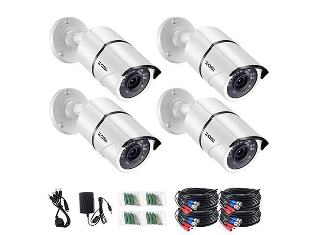 4PACK 1920TVL 1080P HD TVI Security Cameras 120ft Night Vision CCTV Cameras Home Security DayNight Waterproof Camera for 720P1080P5MP4K HDTVI