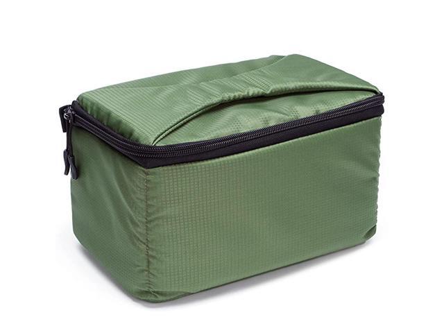 Camera Bag Insert with Sleeve DLSR SLR Camera Case in Army Green for Mirrorless Cameras Lenses Nikon Canon SonyPanisonic and etc