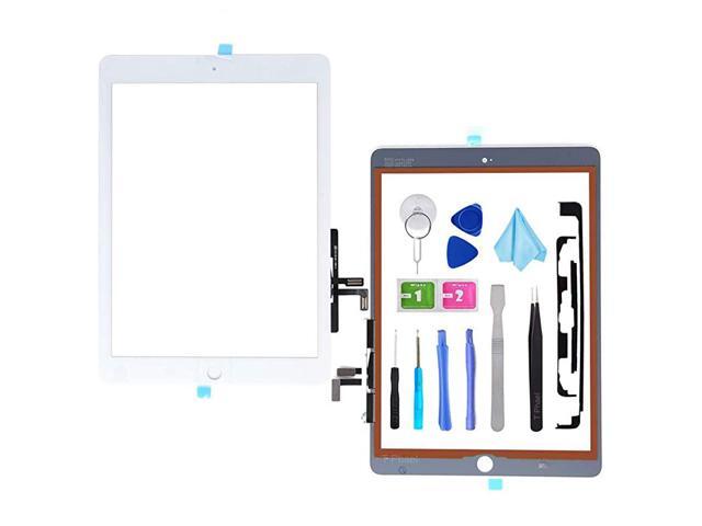 White Digitizer Repair Kifor 2017 iPad 97A1822 A1823 iPad 5 iPad Air 1sTouch Screen Digitizer ReplacemenWithouHome Button with Tools + PreInstalled