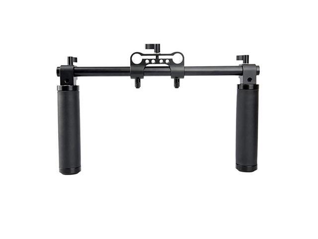 Lens Handle Kit with 15mm Rod Clamp 12 Long Rod for Video Camera Shoulder Rig Support System